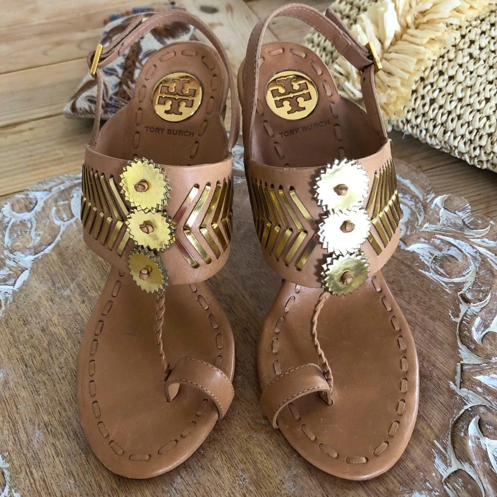 HPx2! Tory Burch Caylan Sandals. Size 8.5, 5” heel. Unworn. - Picture 3 of 15